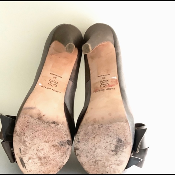 Karen Millen Bronze Bow detail Stilettos Size 39 - Picture 5 of 5